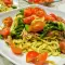 Snelle spaghetti met prosciutto en asperges