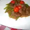 Rundvlees met asperges en cherrytomaten