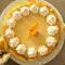 Feestelijke taart met witte chocolade