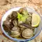 Aromatische gekookte slakken