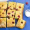 Blondie met witte chocolade en frambozen