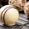 Truffels van witte chocolade
