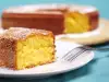 Angel cake met maisbloem