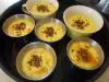 Creme brulee met melk en slagroom