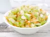 Gezonde selderij en groene appelsalade