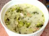 Keto kippensoep met broccoli