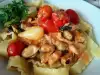 Pappardelle met mosselen en cherrytomaten