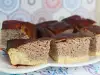 Proteïne cake met twee kleuren
