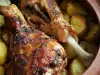 Kalkoen met aardappelen uit de guvec