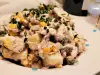 Salade met gerookte makreel