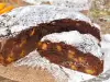 Chocoladecake met perziken en rum