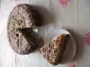 Hazelnootcake met pruimen