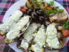 Gegrilde courgette met rapen