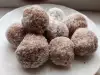 Feestelijke vegan rafaello snoepjes
