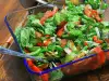 Salade met honing mosterd dressing