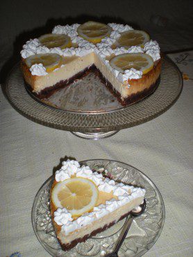 Verfrissende cheesecake met citroen