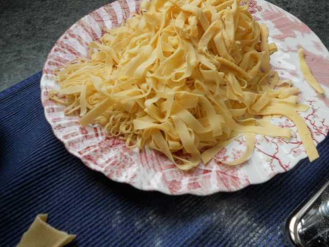Verse zelfgemaakte pasta