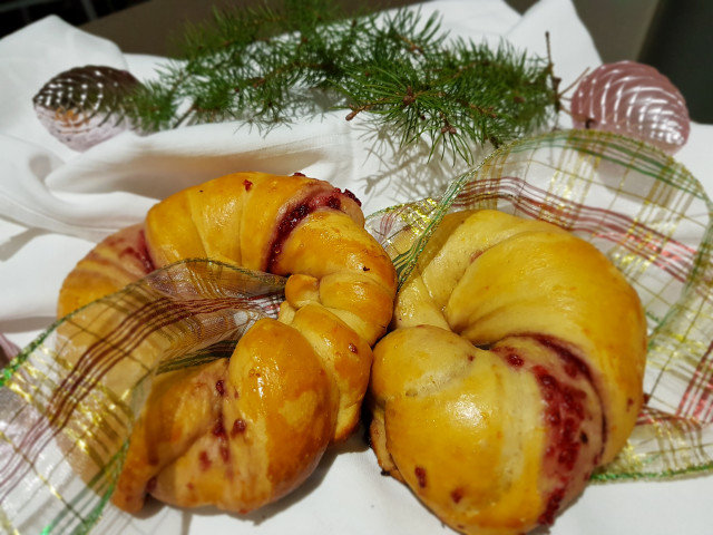 Frambozen kerst pretzels