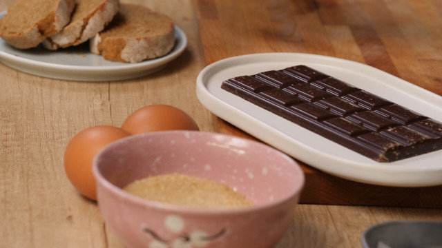 Roggekoekjes met chocolade en zeezout