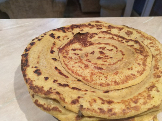 Bananen pannenkoeken met eieren, zonder bloem