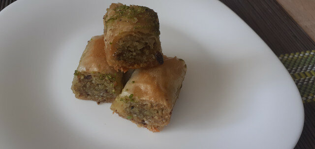 Zelfgemaakte Turkse baklava