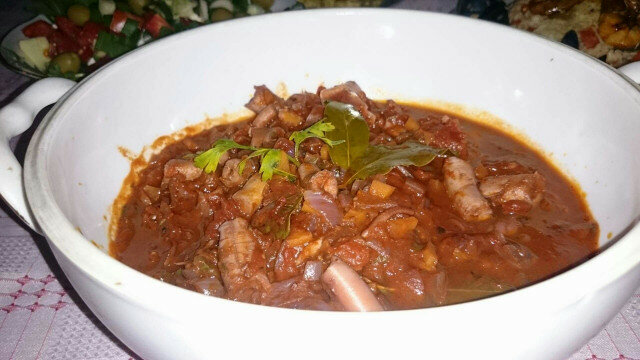 Goulash met octopus