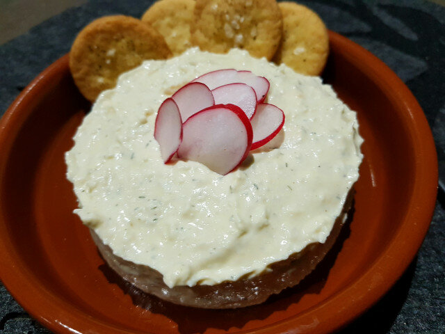 Pate van eieren met blauwe kaas