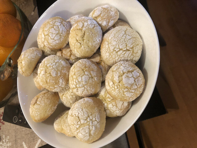 Sinaasappel vanille crinkle cookies