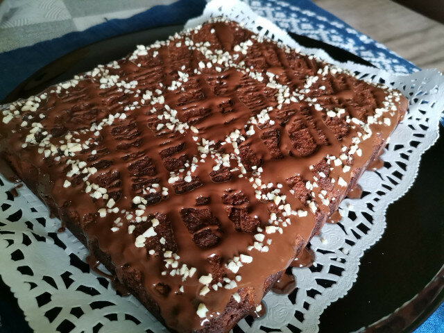 Glutenvrije worteltaart met chocolade