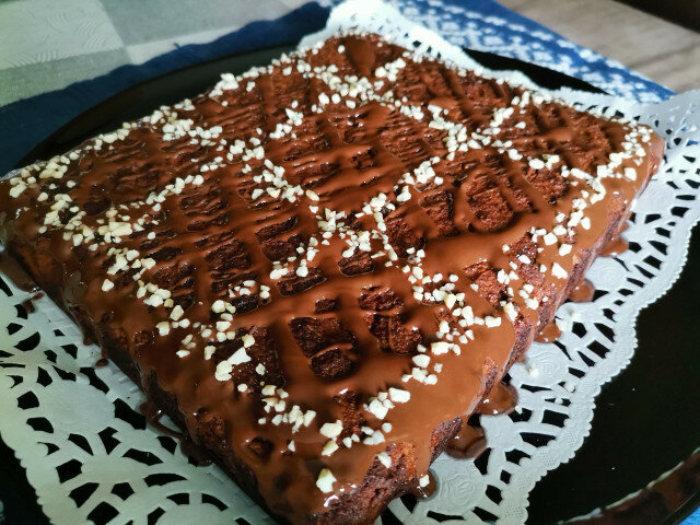 Glutenvrije worteltaart met chocolade