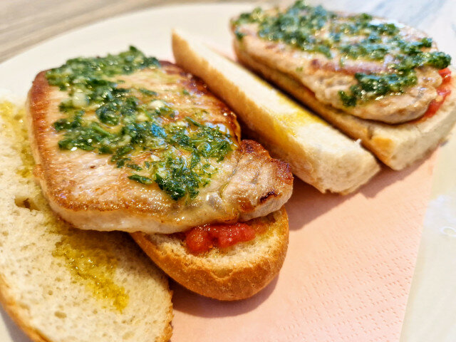 Spaans stokbrood met varkenshaas