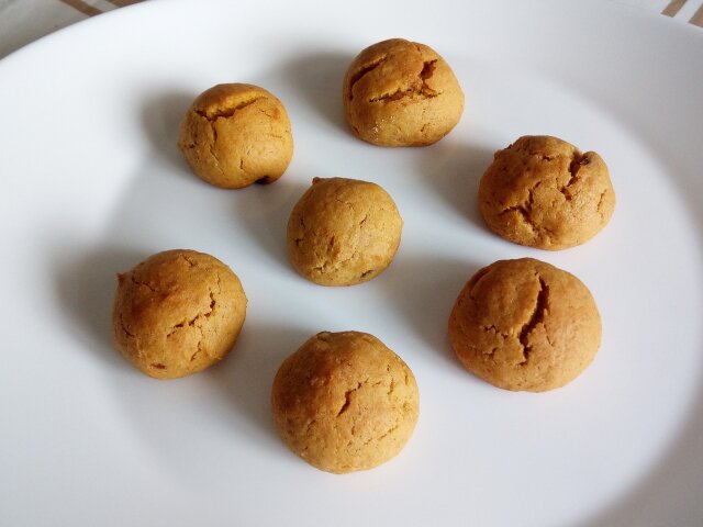 Crinkle cookies met pompoen