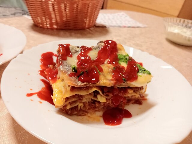 Snelle lasagne bolognese met kant en klare bladen